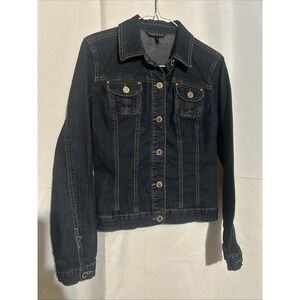 Baccini Women's Dark Blue Denim Jacket Size S